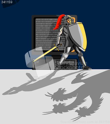 Image of Knight protecting your computer