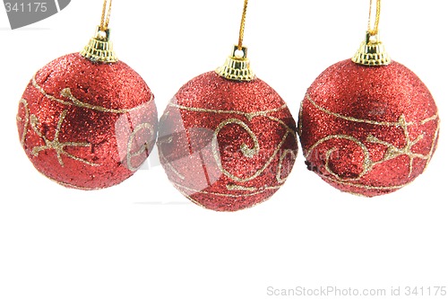 Image of three xmas balls