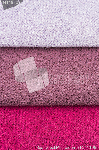Image of Multi color fabric texture samples