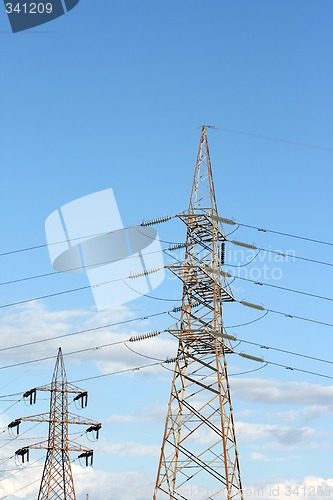 Image of two electric towers