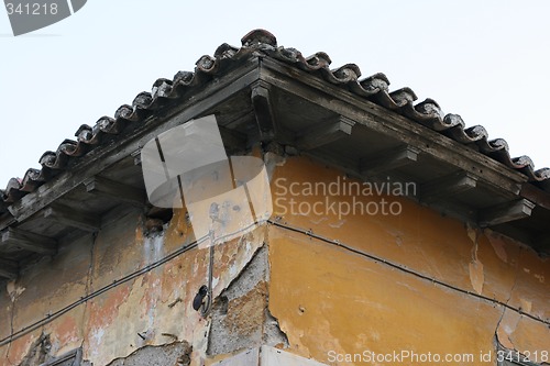Image of detail abandoned house