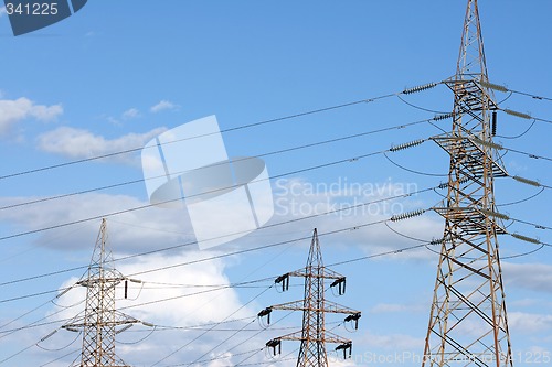 Image of electric pillars