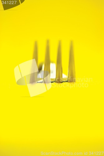 Image of yellow fork vertical