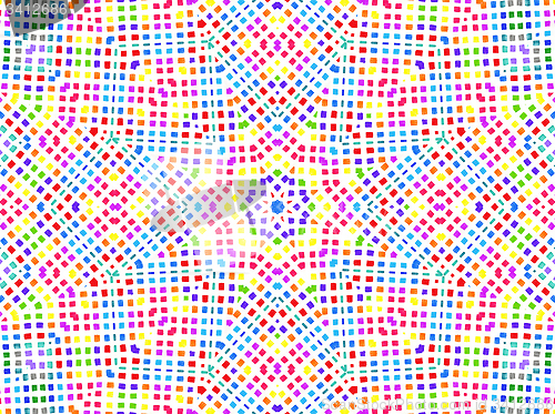 Image of Bright colorful concentric pattern 