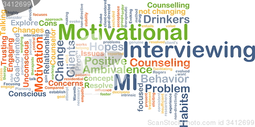 Image of Motivational interviewing background concept