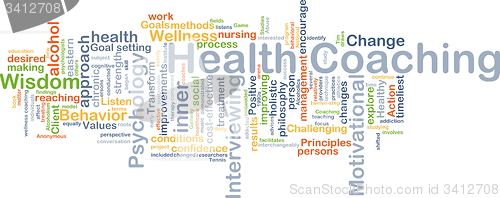 Image of Health coaching background concept