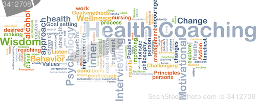 Image of Health coaching background concept