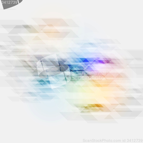 Image of Colorful tech vector texture