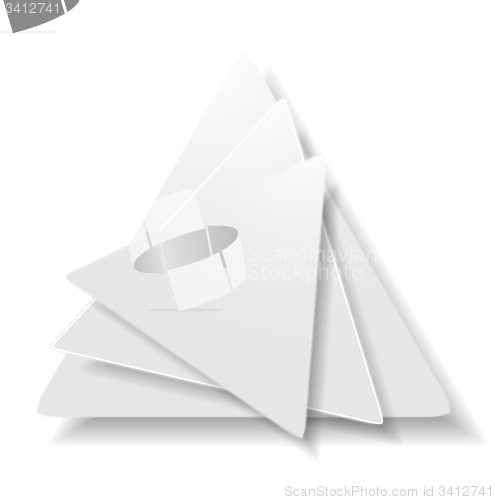 Image of Vector background of abstract grey triangle shapes