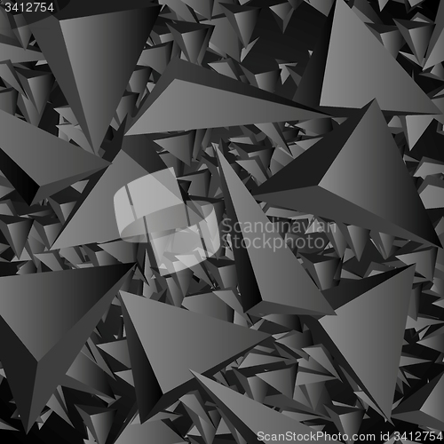 Image of Dark geometric polygonal vector background