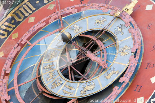 Image of Zytglogge zodiacal clock in Bern, Switzerland