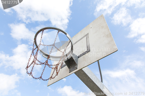 Image of Basketball court in an old jail