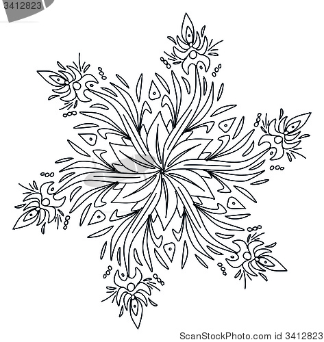 Image of floral mandala