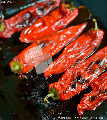 Image of roasted red peppers