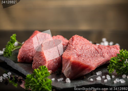 Image of Beef steak slice