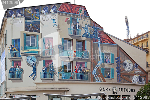 Image of Cinema Cannes Film Mural