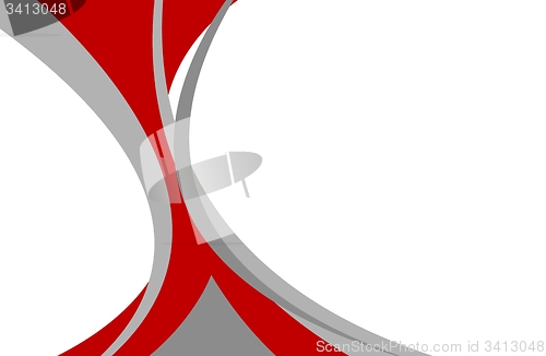 Image of Abstract red grey wavy background