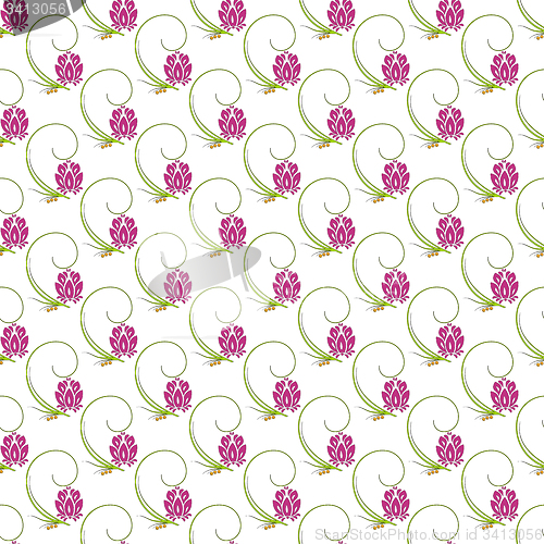 Image of Abstract floral nature seamless pattern design