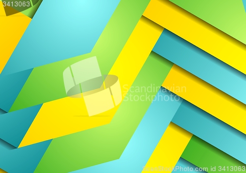 Image of Graphic background of bright abstract stripes