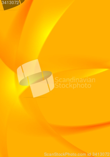 Image of Bright orange wavy background
