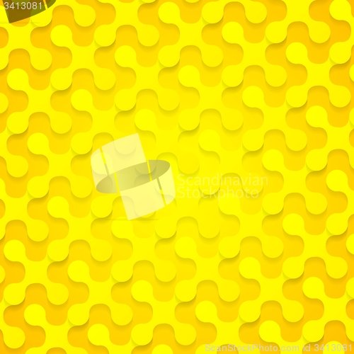 Image of Bright yellow abstract shapes background texture