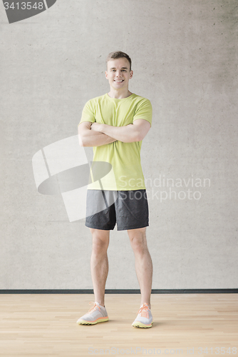 Image of smiling man in gym