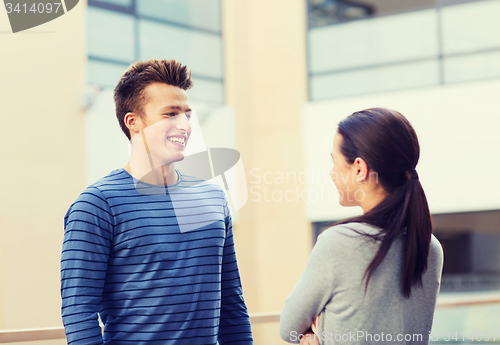 Image of group of smiling students outdoors