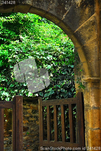 Image of Garden gate in Sarlat, France