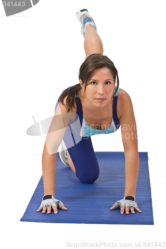 Image of Woman doing aerobics