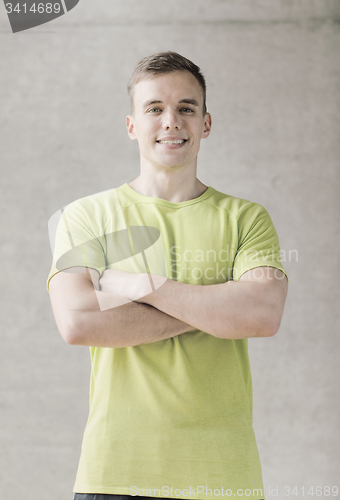 Image of smiling man in gym