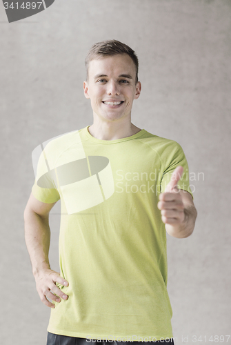 Image of smiling man in gym