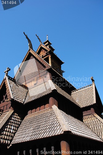 Image of The stave church from Gol