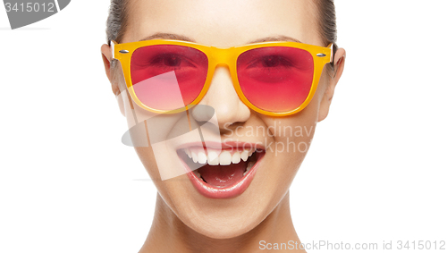 Image of happy teenage girl in shades