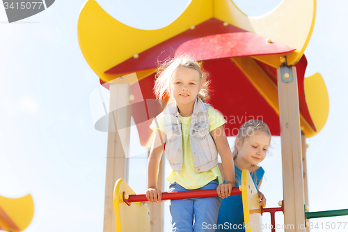 Image of happy kids on children playground