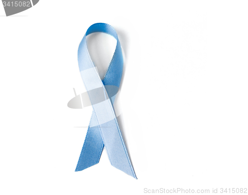 Image of blue prostate cancer awareness ribbon