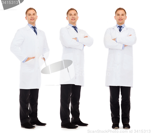 Image of happy doctors in white coat