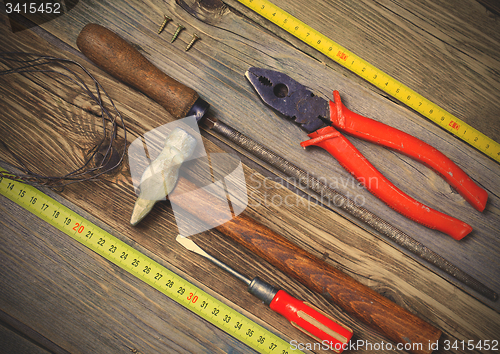 Image of locksmith tools still life