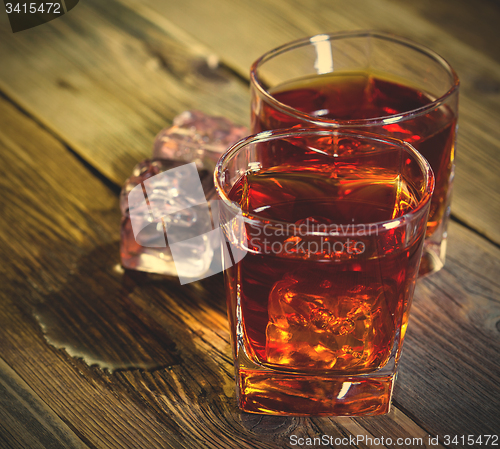 Image of two whiskey and ice