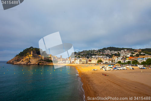 Image of Tossa de Mar, Catalonia, Spain, morning landscape Bay Badia de T