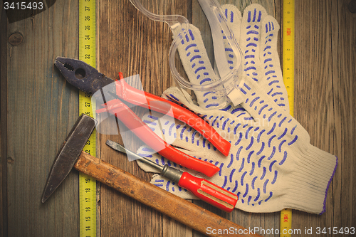 Image of vintage tool set