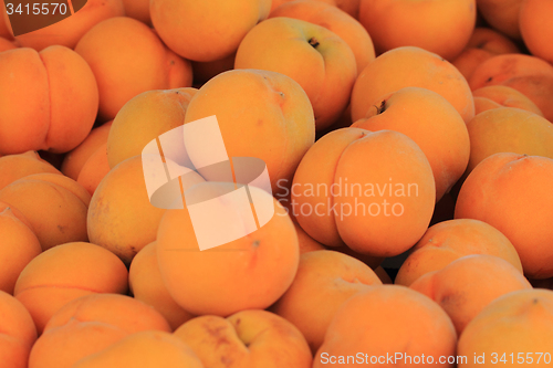 Image of fresh apricots background