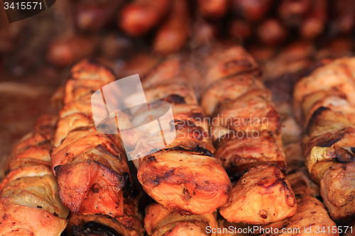 Image of grilled meat with onion
