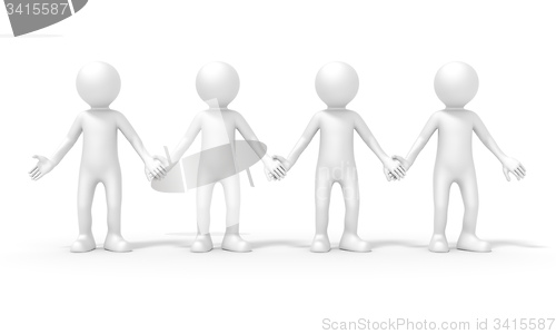 Image of four people team