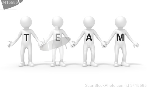 Image of four people team