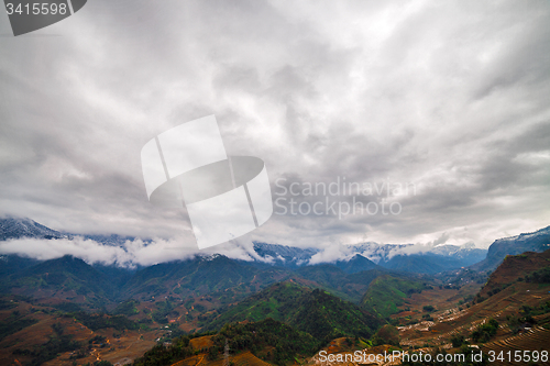 Image of Rice field terraces. Sapa Vietnam