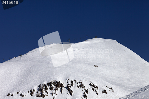 Image of Off-piste slope and ropeway