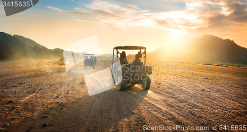 Image of Buggies in desert