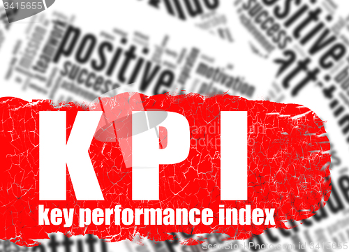 Image of Word cloud key performance index