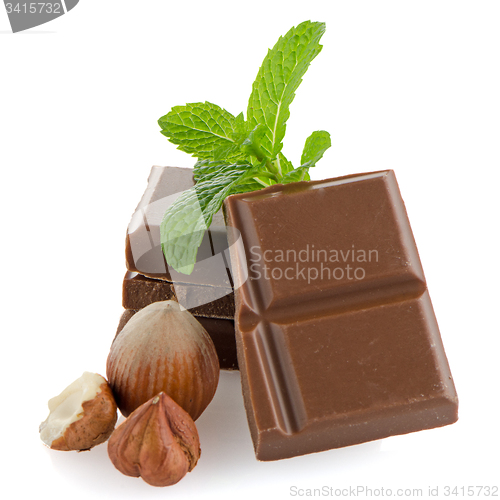 Image of Chocolate Bar with hazelnuts