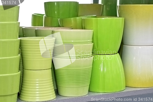 Image of Green pots